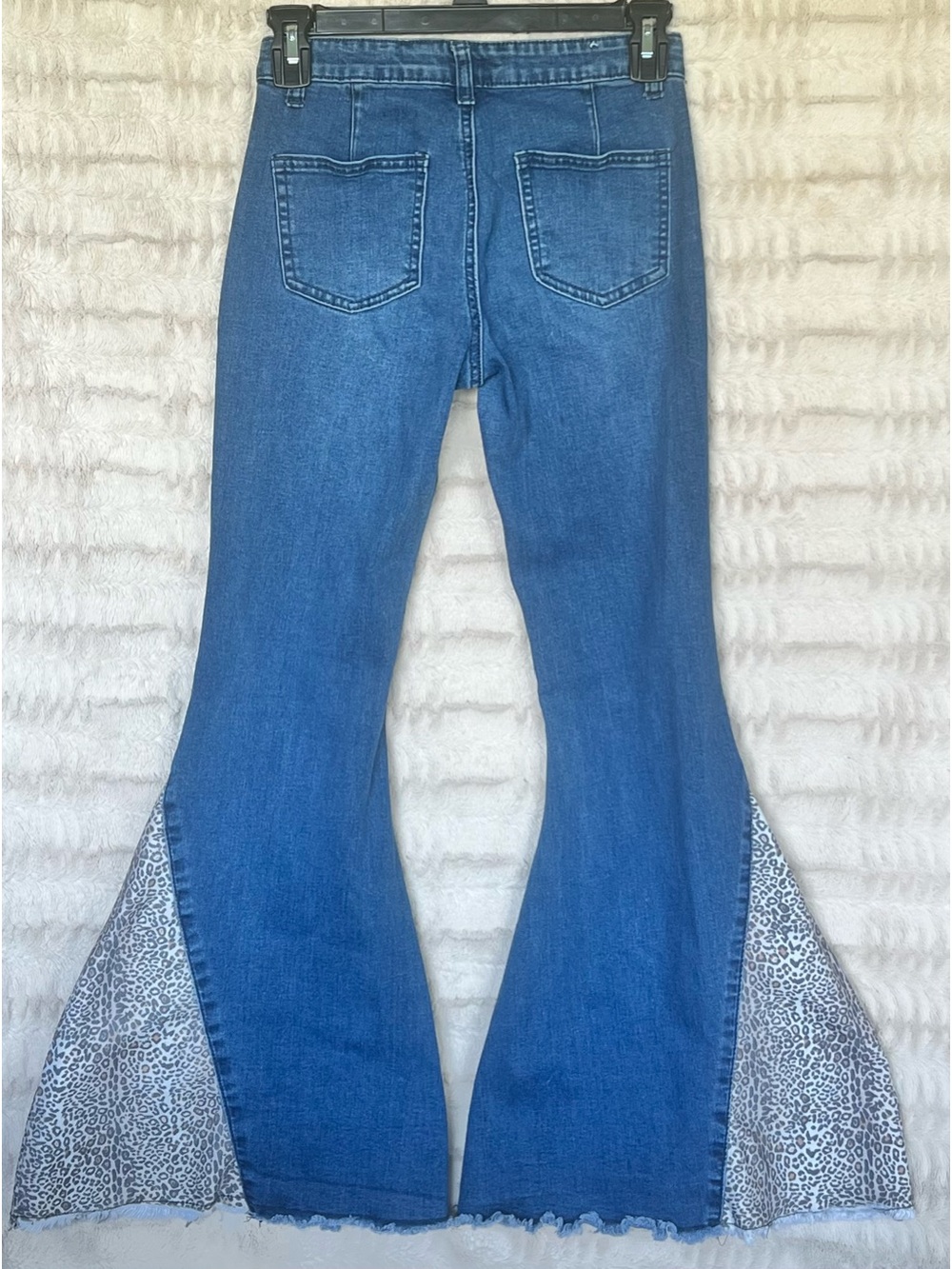 Girls' Cowgirl Hardware Flare Jeans with Leopard Print Insets
